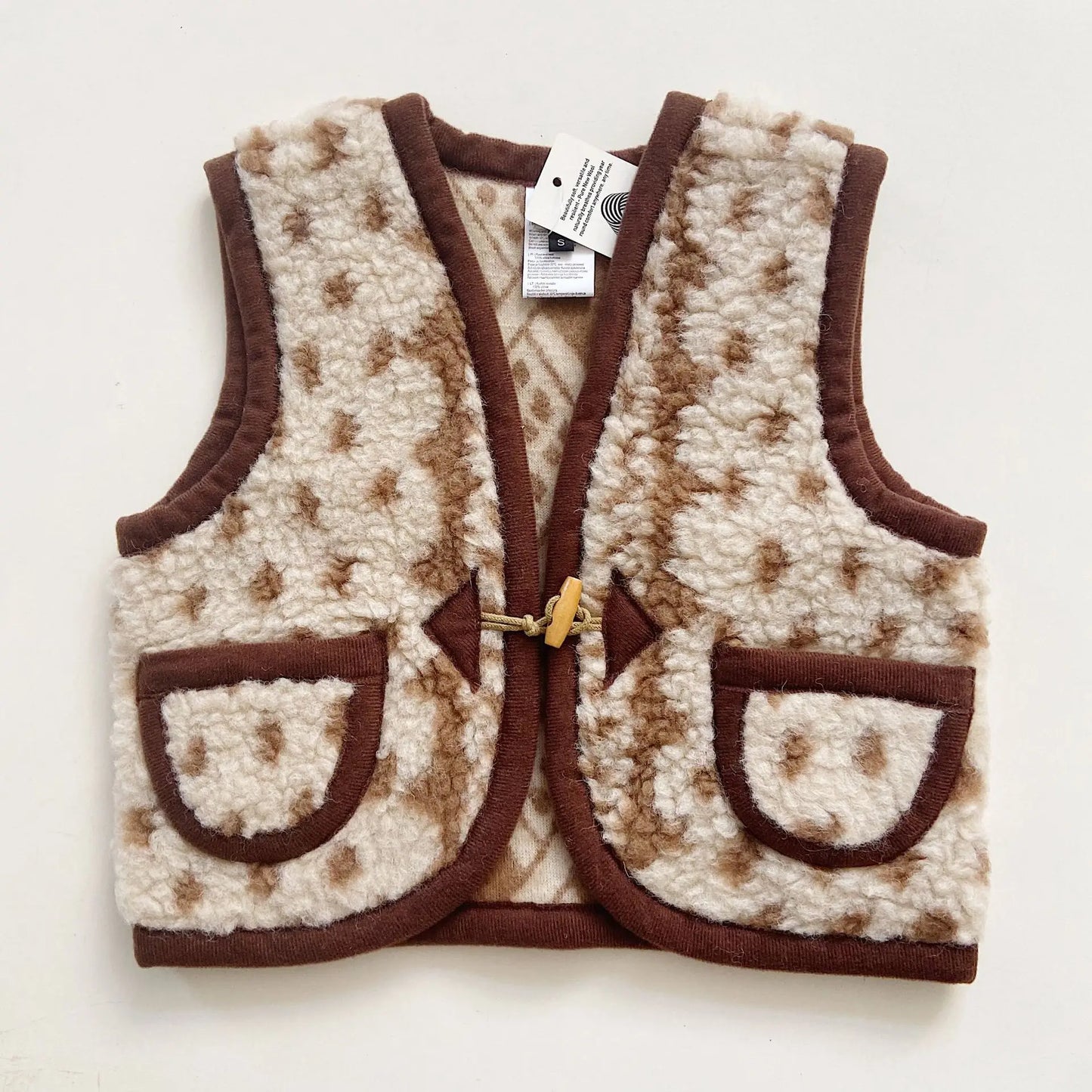 Baby Winter Vest Kids Super cute 80% Wool made Toddler Lovely Children Boys Girls Keep Warm Wool Vest With Button